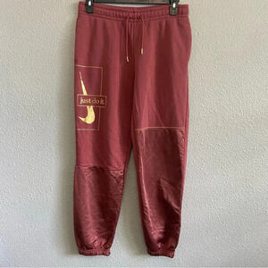 Nike Icon Clash Sweatpants Size Medium Joggers Clay Red Stone